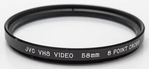 JVC VHS Video Sternfilter Effektfilter star filter 8 Point Cross 58mm 58 mm - Picture 1 of 2