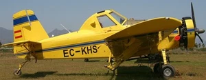 AT-401 Avialsa Agri Air Tractor Airplane Mahogany Kiln Wood Model Small New - Picture 1 of 1