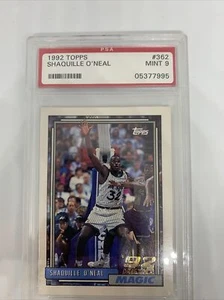 1992 - 93 Topps Shaquille O'Neal Rookie Card #362 Psa 9 📈📈 Shaq Rc CENTERED! - Bild 1 von 4