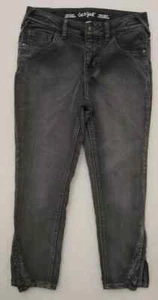 4 pair lot CAT & JACK GIRLS SIZE 10 SUPER SKINNY SUPER STRETCH BLACK ANKLE JEANS - Picture 1 of 4