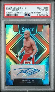 Tito Ortiz 2022 Panini Select UFC Tie Dye /25 Auto PSA 10 Gem Mint Pop 4 - Picture 1 of 2