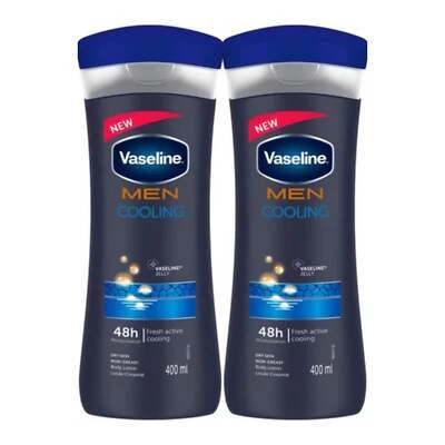 Vaseline Men Cooling + Vaseline Jelly Body Lotion, 13.5oz (400ml) (Pack of 2) - Image 1 of 4