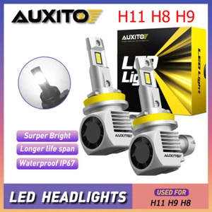 AUXITO Q16 H11 H8 LED Conversion Kit Headlight Low Beam Bulbs Super Bright White - Picture 1 of 16