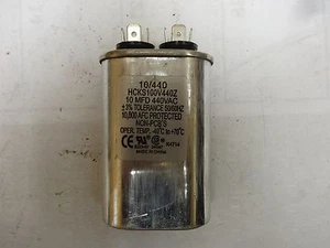 Kondensator 10/440; HCKS100V440Z, 10MFD, 440VAC; 50/60HZ----"GEBRAUCHT" - Bild 1 von 2