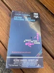 A SHOT IN THE DARK CBS FOX VHS WATERMARKS FACTORY SEALED NEW RARE - Picture 1 of 3