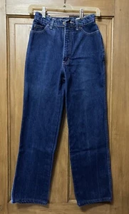 Vintage 70-80's Calvin Klein High Waisted 100% Cotton Jeans Ladies Size 6P USA - Picture 1 of 6
