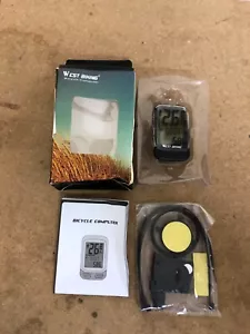 WEST BIKING Waterproof Wireless Bike Computer LCD Digital Speedometer Odometer - Picture 1 of 6