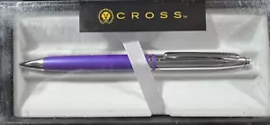 Cross Avitar Purple & Chrome Executive Ballpoint Pen, Brand New - Picture 1 of 1