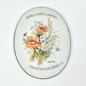 Decorazione Sentimenti Floreali Vintage Appendi Parete Tutto il Mondo Un Giardino Fiori - Foto 1 di 16