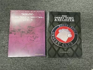 Lot of 2 Rolls-Royce & Bentley Enthusiasts Directory & Register ~ 2014-15 & 2019 - Picture 1 of 7