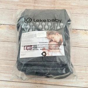 Leke Diaper Bag Gray Backpack - Wide Open Design Unisex for Mom and Dad - Picture 1 of 18