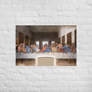 The Last Supper by Leonardo Da Vinci - Vintage Famous Painting Art Print - Picture 1 of 16