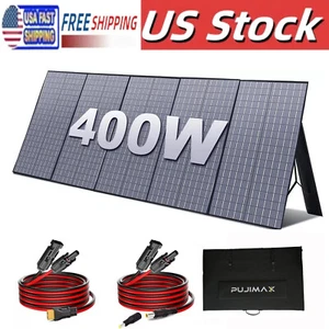 PUJIMAX Portable Foldable Solar Panel Kit For Generator Power Station 400 Watt - Picture 1 of 14