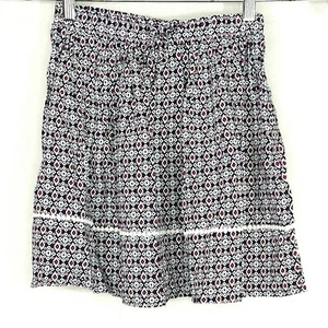 Kidpik Skater Skirt Girl Size M 10 Blue Red Pull-on Elastic Waist Drawstring NEW - Picture 1 of 5