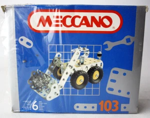 RARE VINTAGE 90'S MECCANO 103 BULLDOZER METAL CONSTRUCTION FRANCE NEW SEALED ! - Picture 1 of 5
