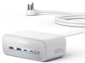 NEW Anker Nano 100W 7-in-1 Charging 2X USB Type C 2X Type A 3X AC Outlet Station - Picture 1 of 6