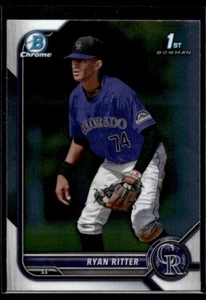 Bowman Draft 2022 béisbol cromado Ryan Ritter radiocontrol Colorado Rockies #BDC-136 - Imagen 1 de 2