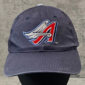 Vintage Anaheim Angels Hat Cap Snap Back Blue Red MLB Baseball 90s BD&A - Picture 1 of 7
