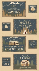 Living the Dream 24"x44" Placemat Panel Y3438-64 Light Caramel - Picture 1 of 1