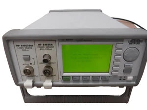 Agilent 8163A Lightwave Multimeter,81536A Power Sensor 81553SM Laser Source - Picture 1 of 11