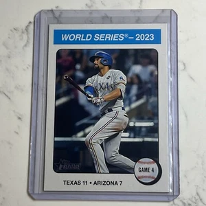 2024 Topps Heritage World Series 2023 - Texas Rangers #464 White Border SP - Picture 1 of 2