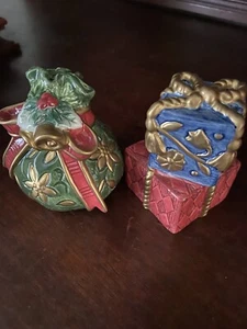 Fitz And Floyd Salt And Pepper Shakers New Old Stock With Box Hand Painted - Picture 1 of 8