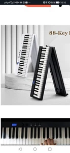 88 Tasten klappbares E-Piano tragbares Bluetooth Midi Keyboard mit Handtasche - Bild 1 von 11