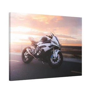 BMW Inspired S1000RR High Resolution Museum Quality Horizontal Canvas Print #017 - Picture 1 of 10