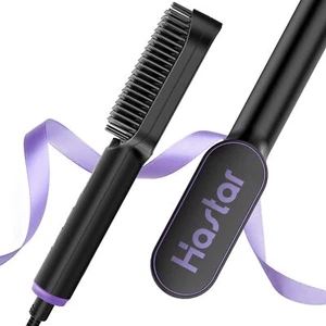 Hair Straightener Brush Hastar Ceramic Negative Ion Straightening Comb 20s Fa... - Picture 1 of 6