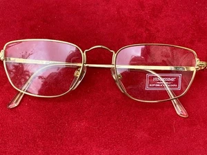 FENDI FENDISSIME RARE GOLD METAL OPTICAL GLASSES F039 NWOB - Picture 1 of 9