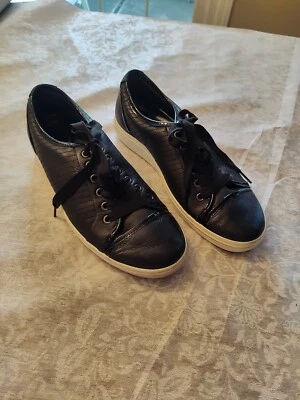Zapatillas deportivas cómodas ECCO talla EU 40 US 9.5 de cuero negro con cordones para mujer Foto 1 de 4