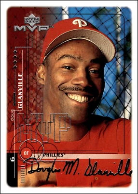 1999 Upper Deck MVP #158 Doug Glanville Silver Signature Philadelphia Phillies - Image 1 of 2