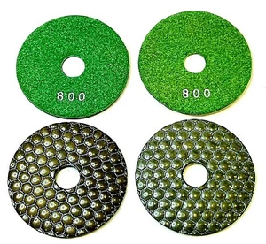 Diamond Polishing Pads 4 inch Dry 4 Piece 800 grit Granite Stone Concrete Marble - Bild 1 von 3