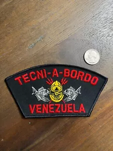 TECNI-A-BORDO VENEZUELA NAVY Mütze oder Jacke Patch, Militär Abzeichen - Bild 1 von 2