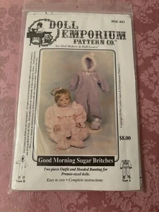 Doll Emporium Pattern Co Good Morning Sugar Britches - Picture 1 of 1