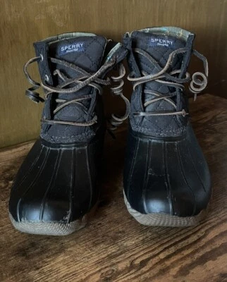 Botas de pato acolchadas Sperry para mujer talla 7 zapatos de goma impermeables Foto 1 de 4