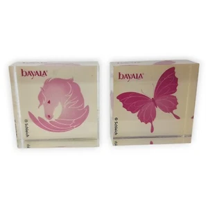 Schleich Bayala Stempel 2 Stück Pferde Schmetterling Ross Acryl Stamps Selten - Bild 1 von 5