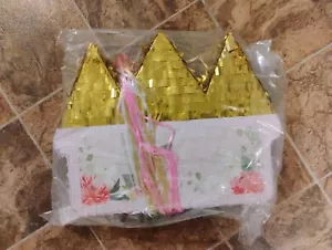 Small Floral Castle Pull String Pinata for Princess Birthday Party Decoration... - Picture 1 of 1