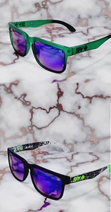 Spy+ Ken Block Street Racers -Mens Sunglasses - 2 Pack- Green Race Pack - Picture 1 of 9