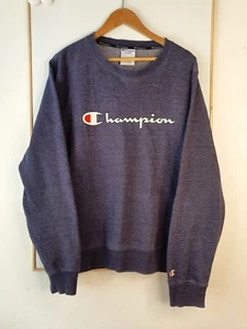 Champion sweater Size Large Blue jumper sweatshirt pull over 90s y2k - Picture 1 of 7