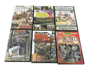 HUNTING DVD LOT 6 Realtree Mossy Oak Primos Bow Hunting Big Game Deer Bucks - Picture 1 of 2