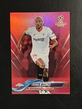 2017-18 Topps Chrome UEFA Champions League Red Refractors Steven N'Zonzi 1/10