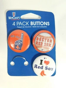 Boston Red Sox WinCraft 2014 3-Piece Button Set - Picture 1 of 2