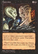 1x Coercion NM, English MTG Tempest