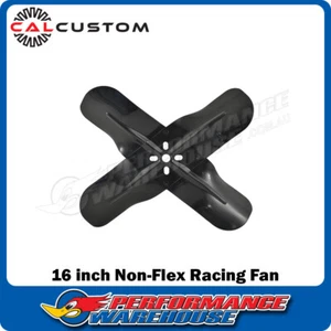 4 Blade 16 inch Racing Fan, Non-Flex, Steel, Black CAL-2716 - Picture 1 of 2