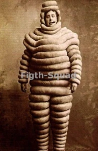 Foto Foto Originale Uomo Michelin 1894 Bianco perché le gomme erano bianche 8533 - Foto 1 di 2