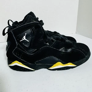 Nike Jordan True Flight Schwarz Metallic Gold Schnürschuhe Turnschuhe - Große Kinder 3 Jahre - Bild 1 von 18