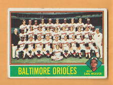 Earl Weaver Baltimore Orioles 1976 Topps Team Checklist #73 HOF 13W