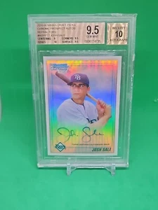 Bowman Draft Picks 2010 cromo refractor automático Josh Sale Beckett 9,5 gema automática 10 - Imagen 1 de 2