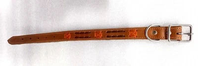 Nuevo collar de cuero para perros gamuza cuero y espuma Eva súper suave para mayor comodidad  Foto 1 de 3